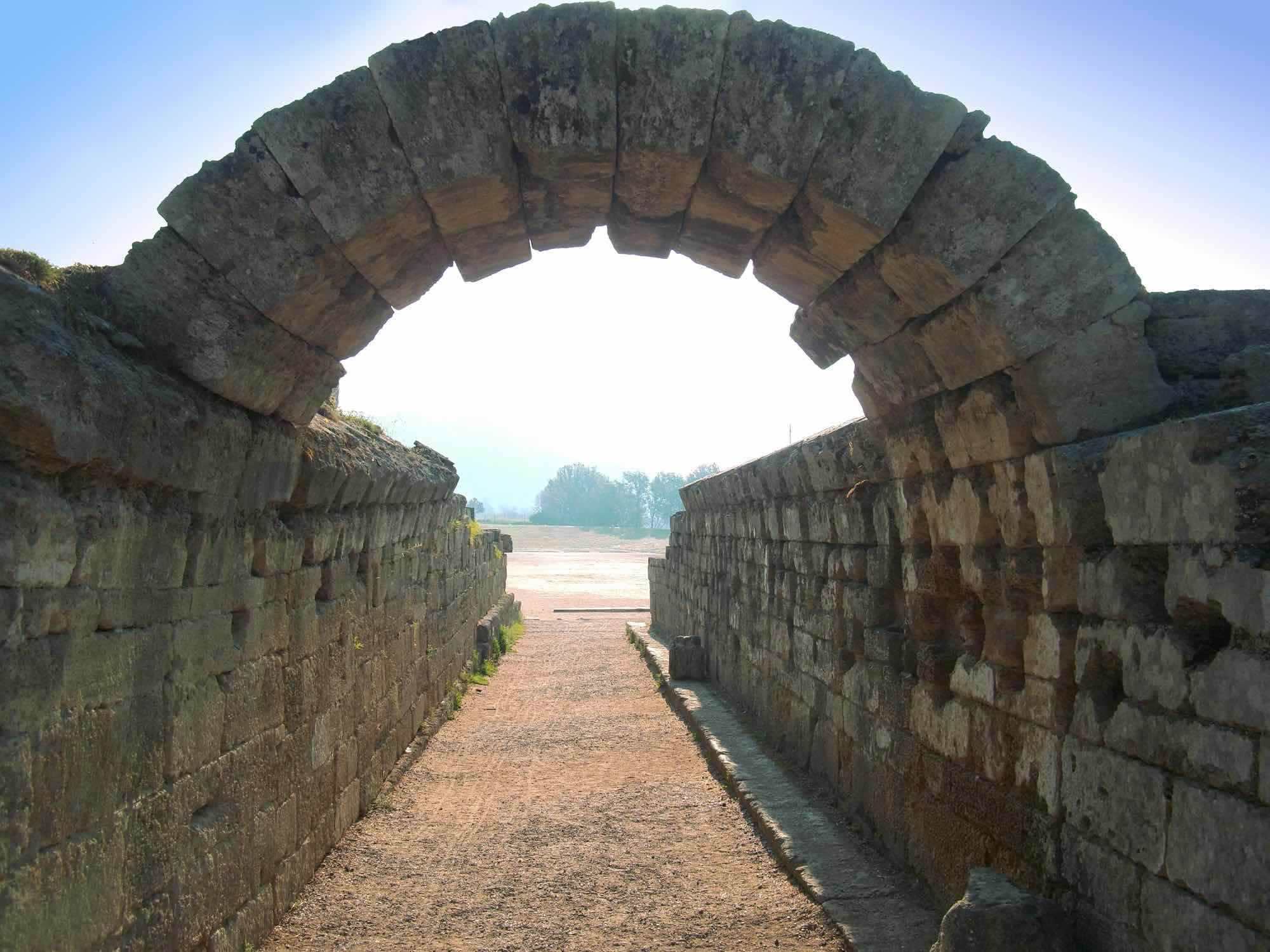 olympic stadium entrance olympia