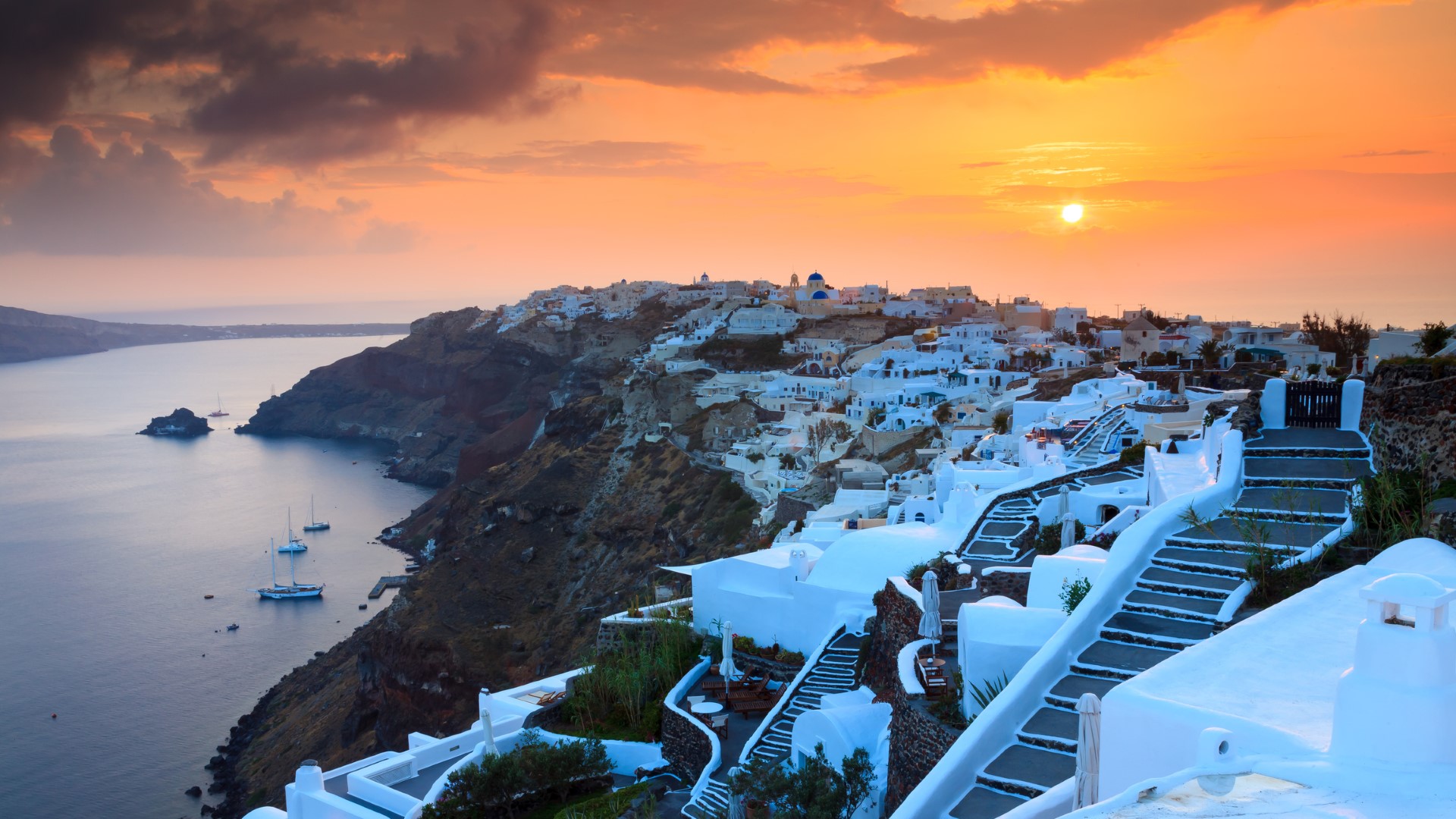 santorini sunset