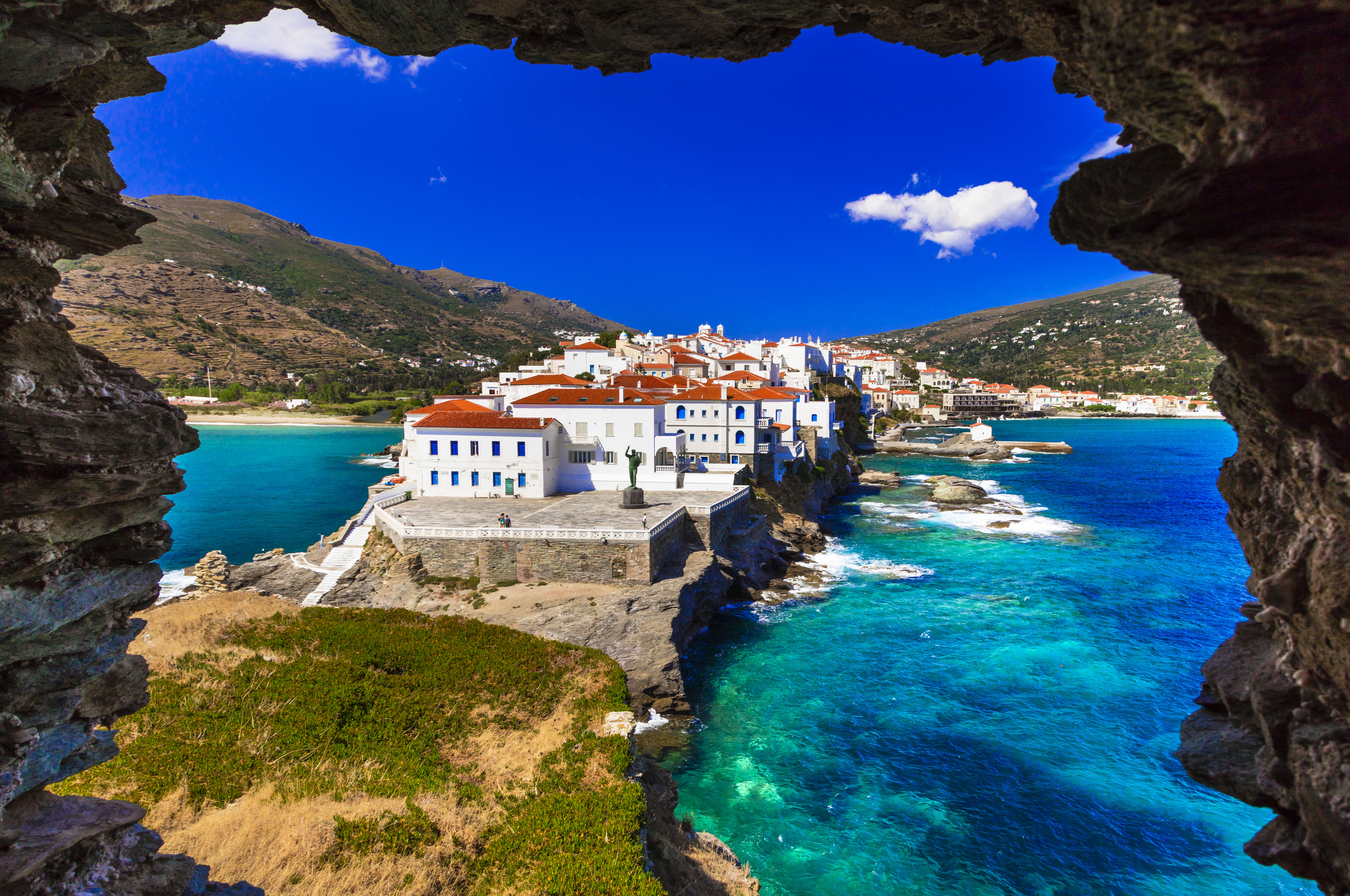 Andros, panoramic view